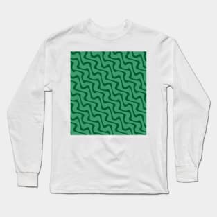 Emerald Zig Zag Long Sleeve T-Shirt
